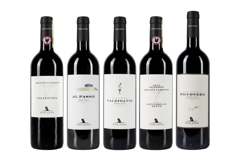 I cinque vini di Tolaini