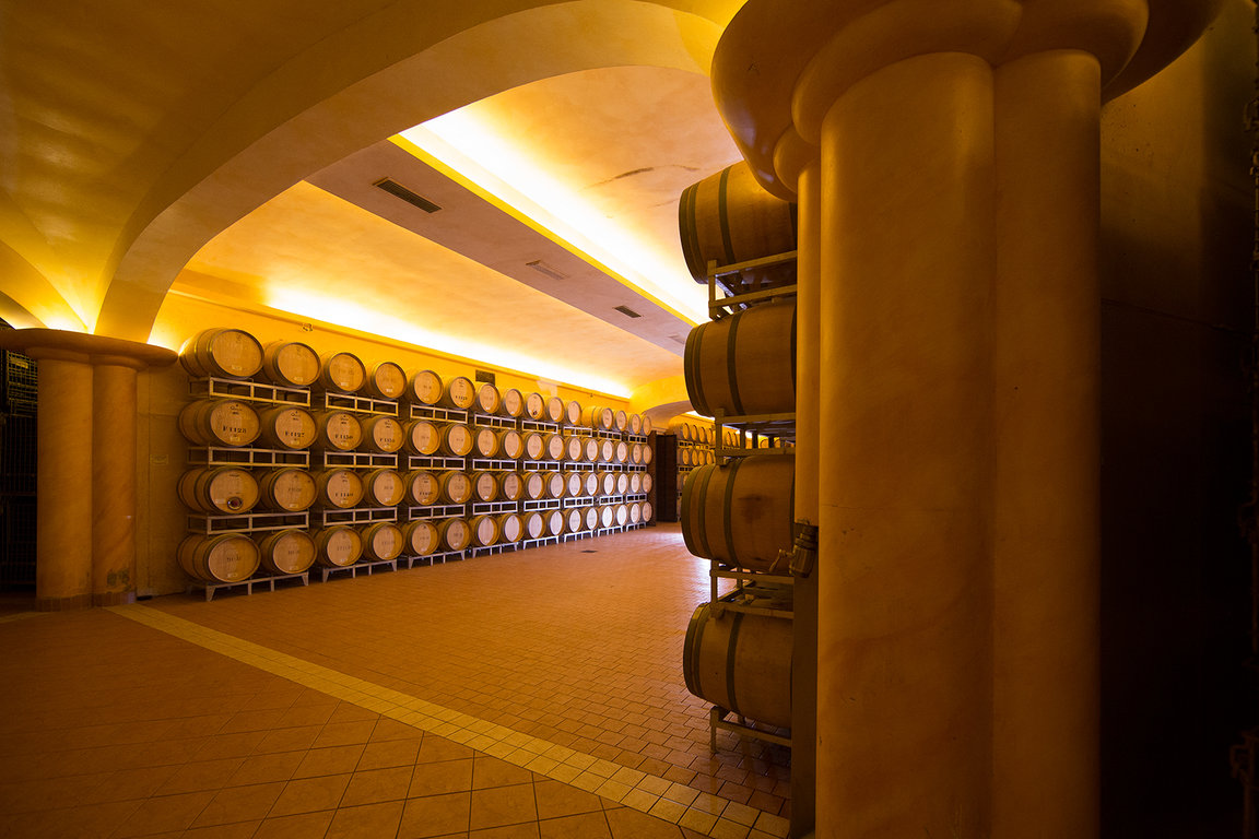 The barrel room