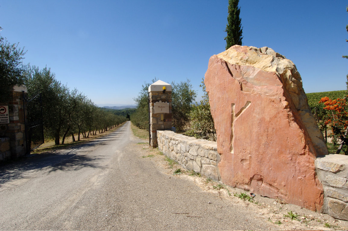 Tolaini Estate Front Gate